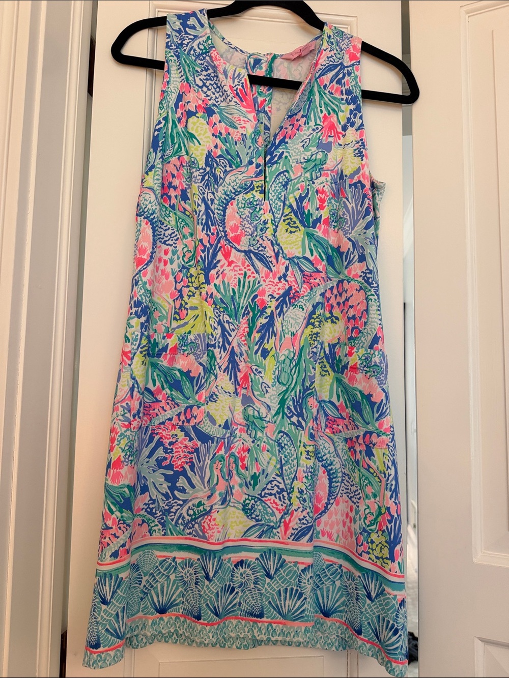 Lilly Pulitzer Kelby Stretch Mermaid Cove Tropical Dress